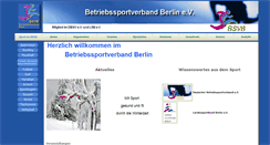 Desktop Screenshot of betriebssportverband-berlin.de